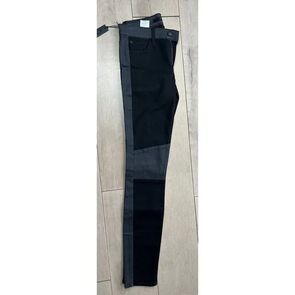 Joe’s Joes The Skinny Ankle Jeans Sz 26 Us 4 Tuxedo Stripe Black  Denim Pants
