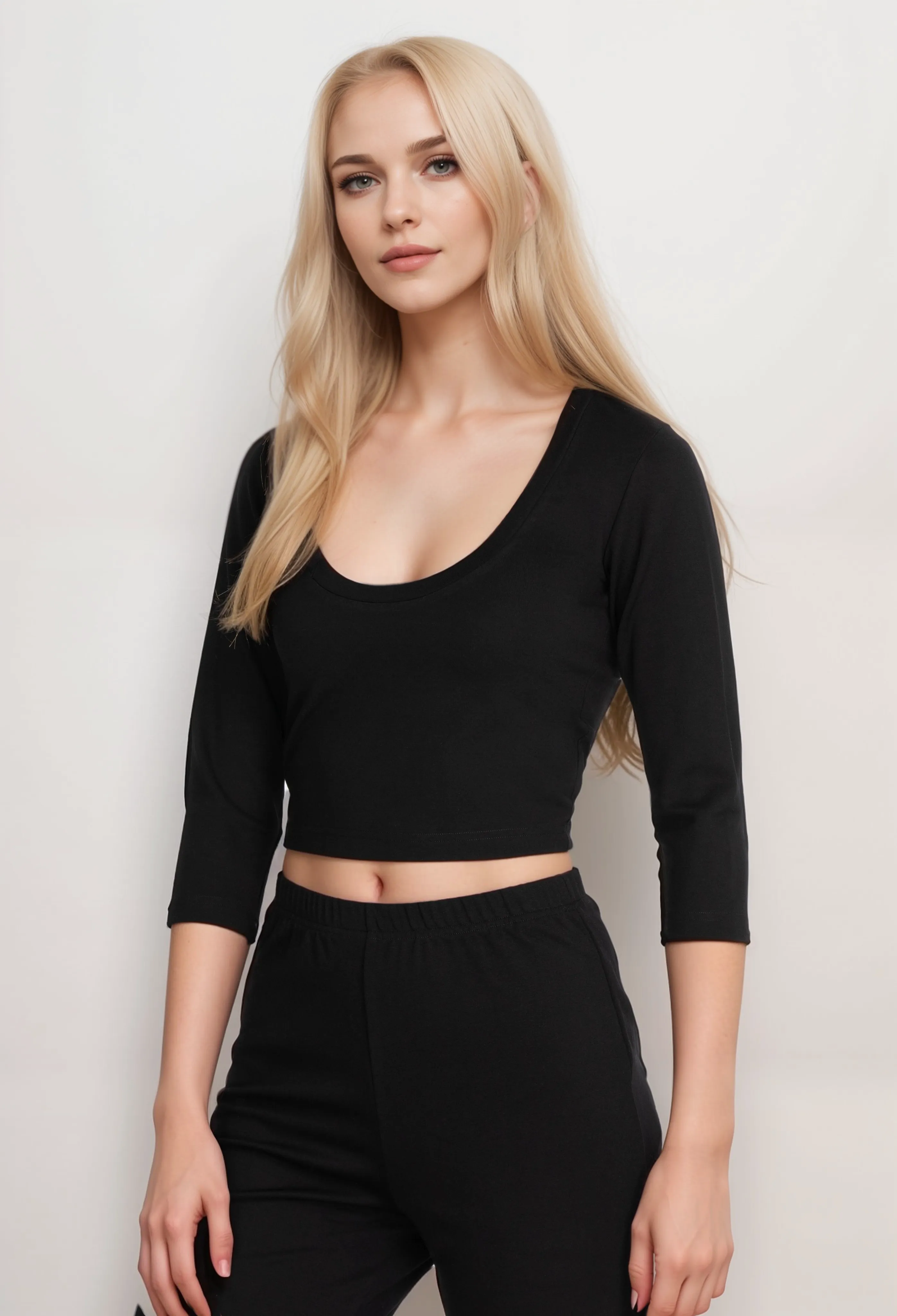 Johnny Was Calme Ponte Scoop Neck Top O11522 Boho Chic
