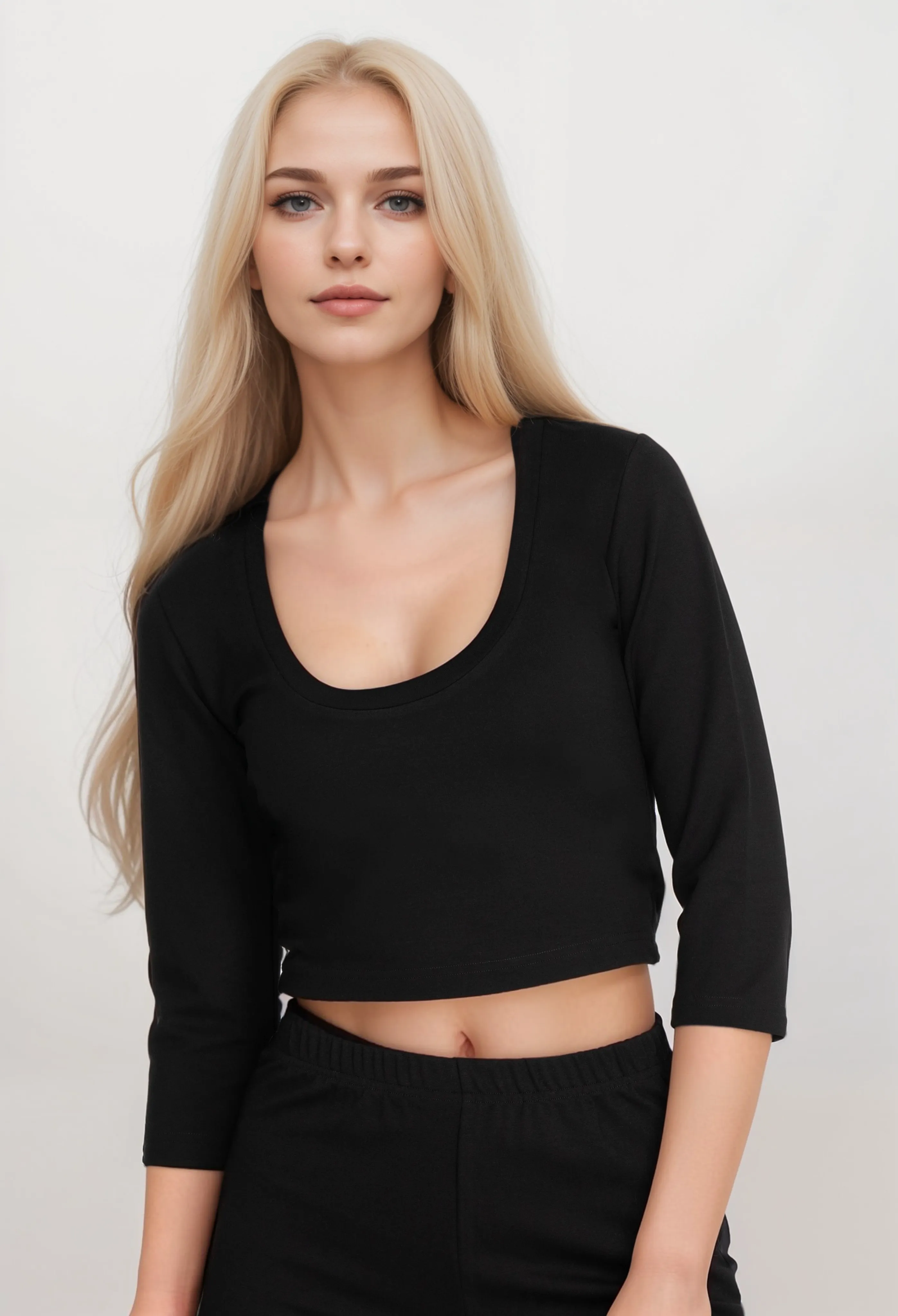 Johnny Was Calme Ponte Scoop Neck Top O11522 Boho Chic
