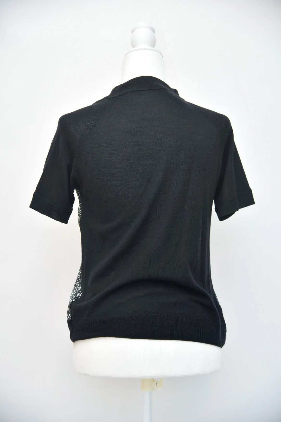 Judith and Charles Silk and Wool Short Sleeve Top