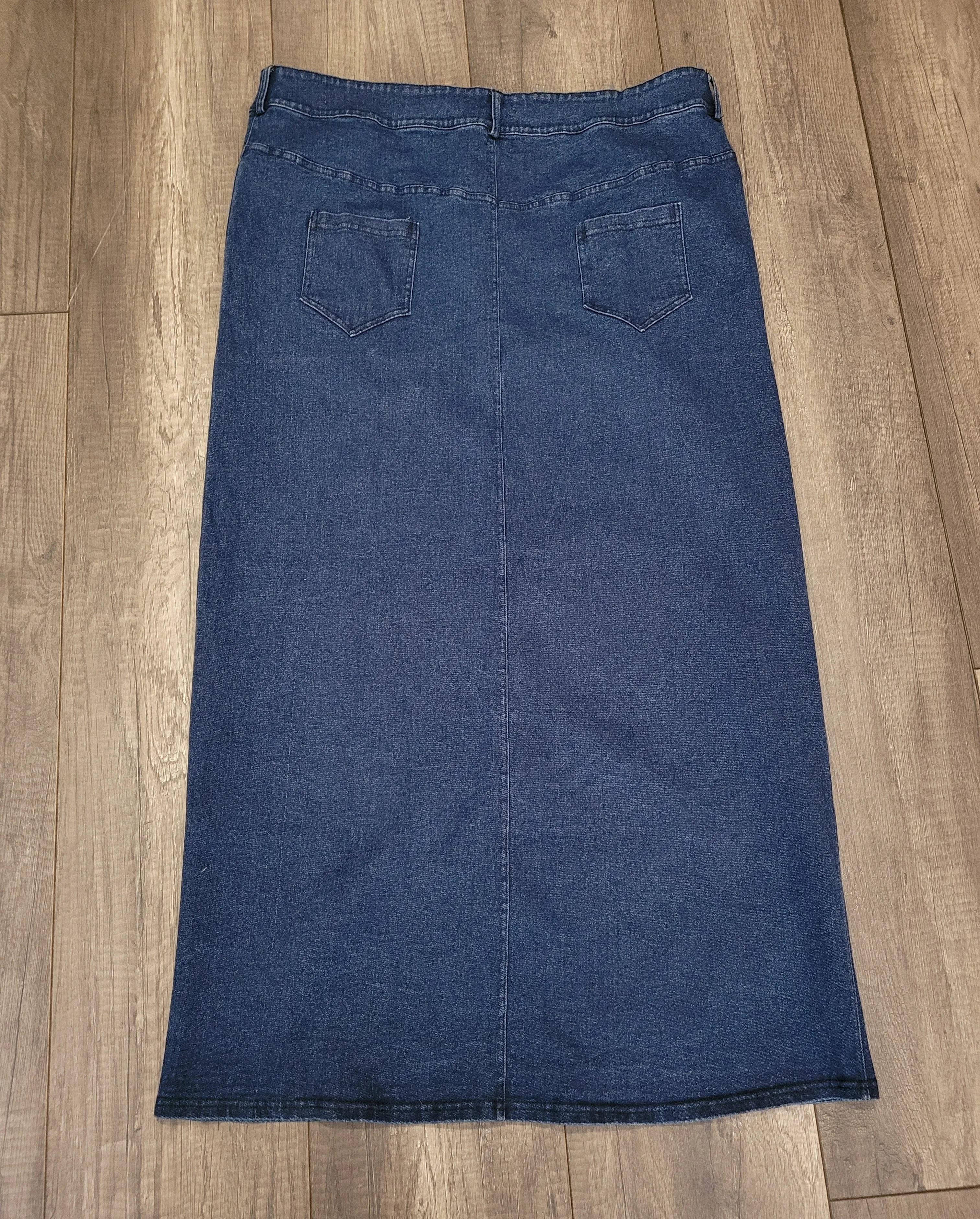 Ladies Long Blue Denim Skirts