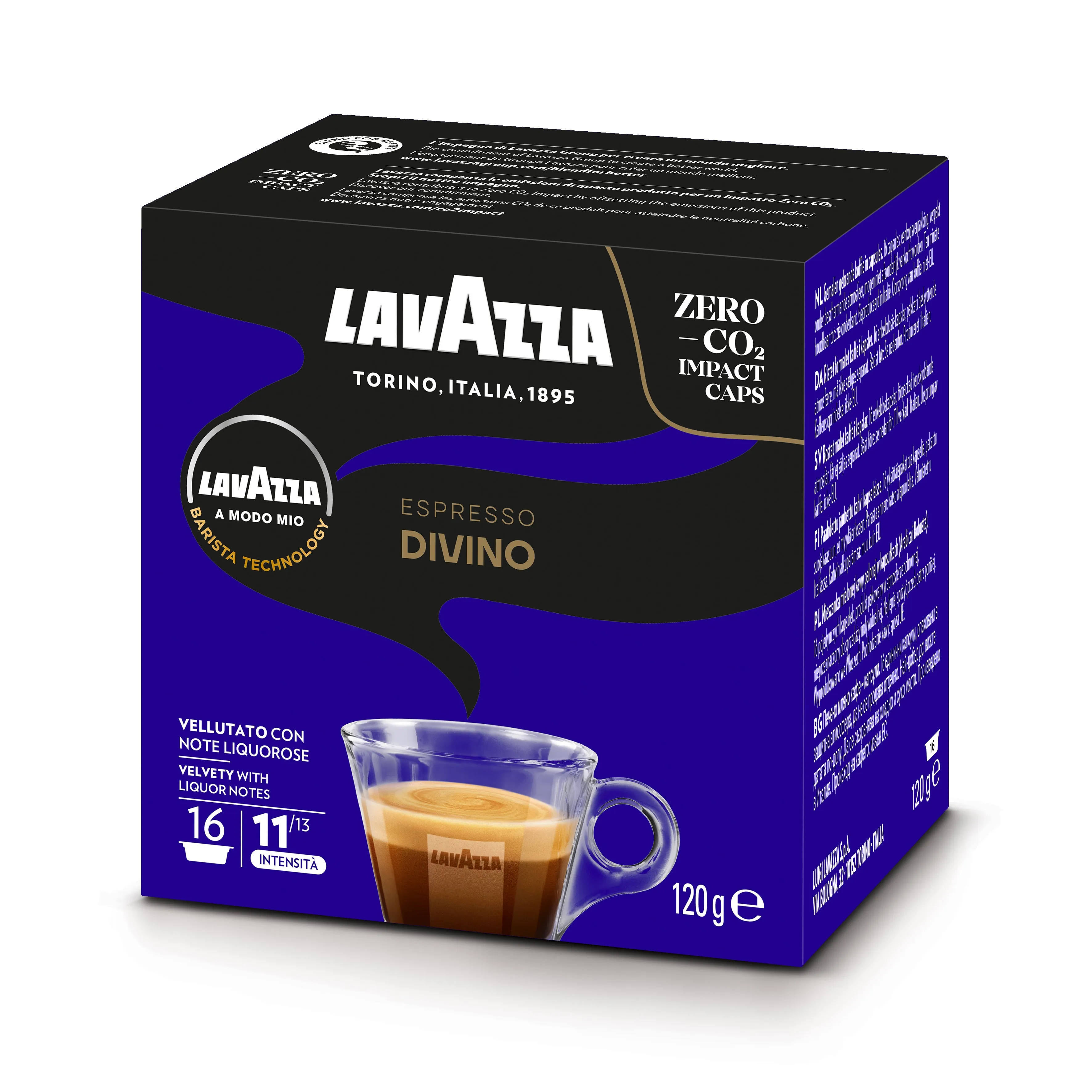 Lavazza A Modo Mio Divino Coffee Capsules (5 Packs of 16)