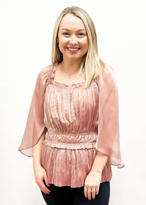LBLOX Detailed Blouse - Dusty Rose