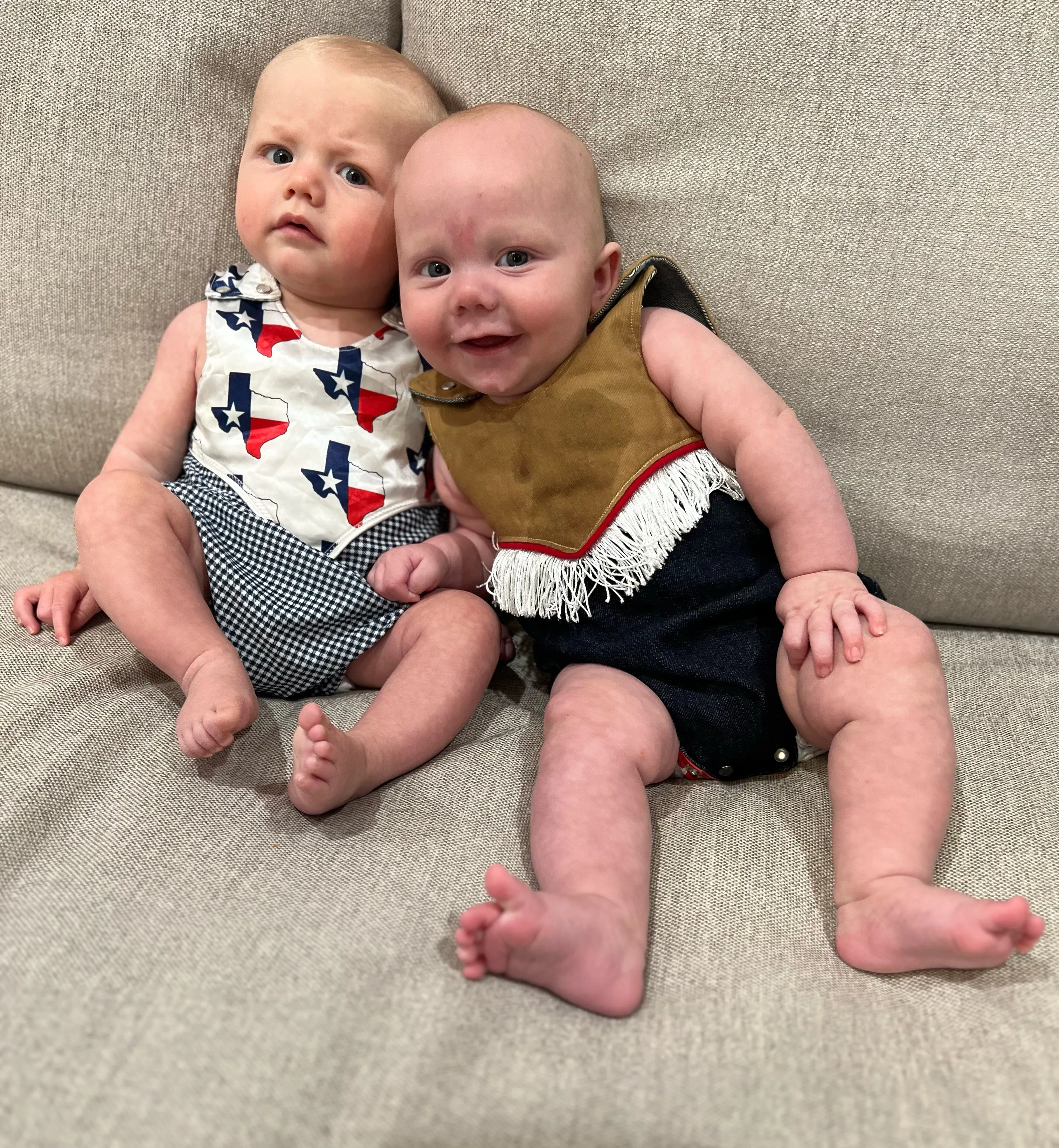 Little Darlin’ Baby to Toddler Western Pearl Snap Romper