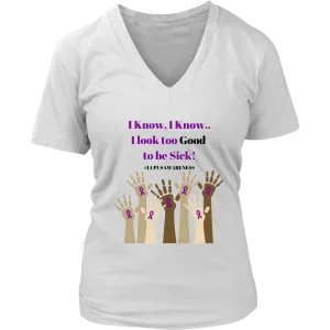 Lupus Awareness T-shirt with Purple lettering