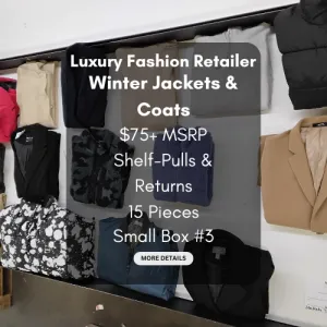 Luxury Fashion Retailer | Winter Jackets & Coats | $75  MSRP | Shelf-Pulls/Returns | 15 Pieces | Small Box #3