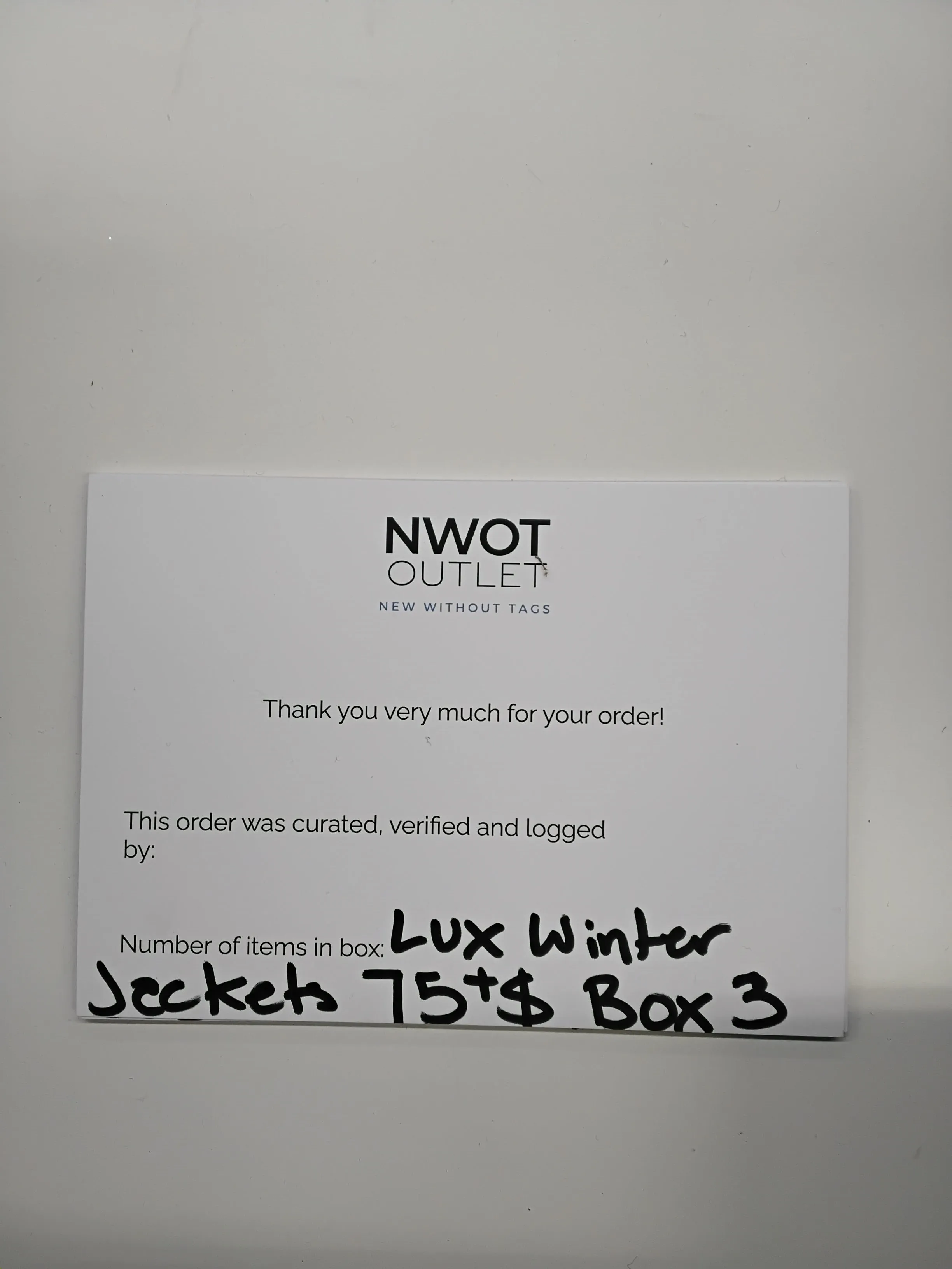 Luxury Fashion Retailer | Winter Jackets & Coats | $75  MSRP | Shelf-Pulls/Returns | 15 Pieces | Small Box #3