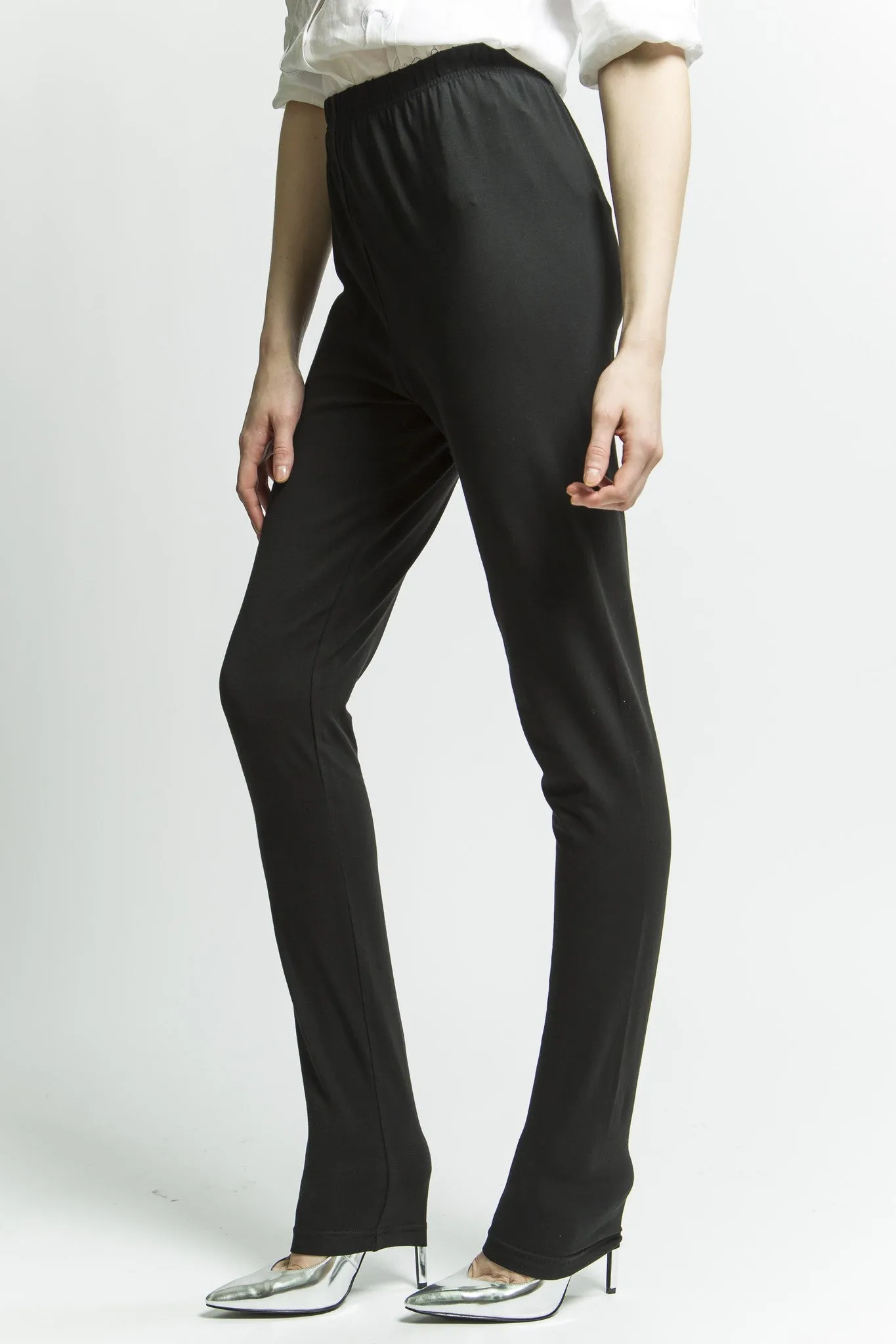 Made in NYC High Waisted Leggings (Black) Style 1120