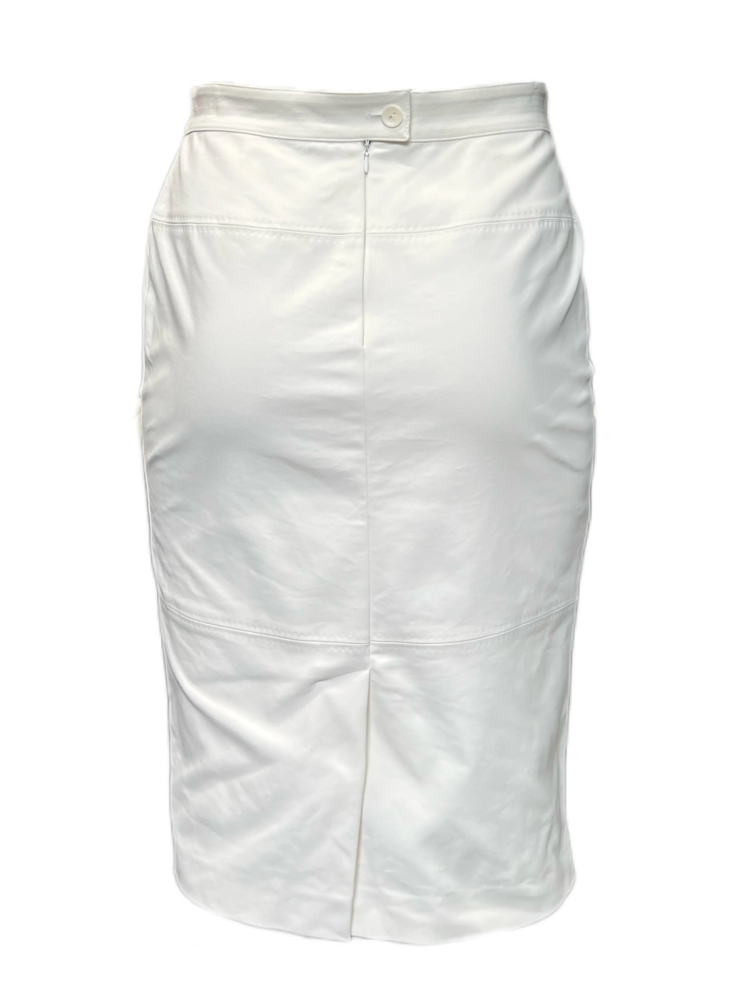 Marina Rinaldi Women's White Cellula Straight Skirt Size 12W/21 NWT