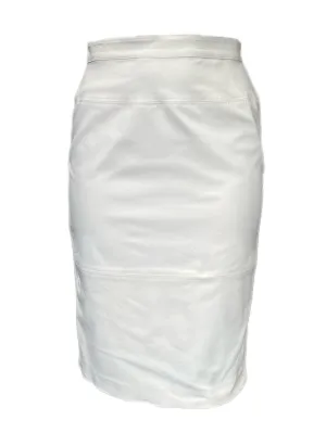 Marina Rinaldi Women's White Cellula Straight Skirt Size 12W/21 NWT