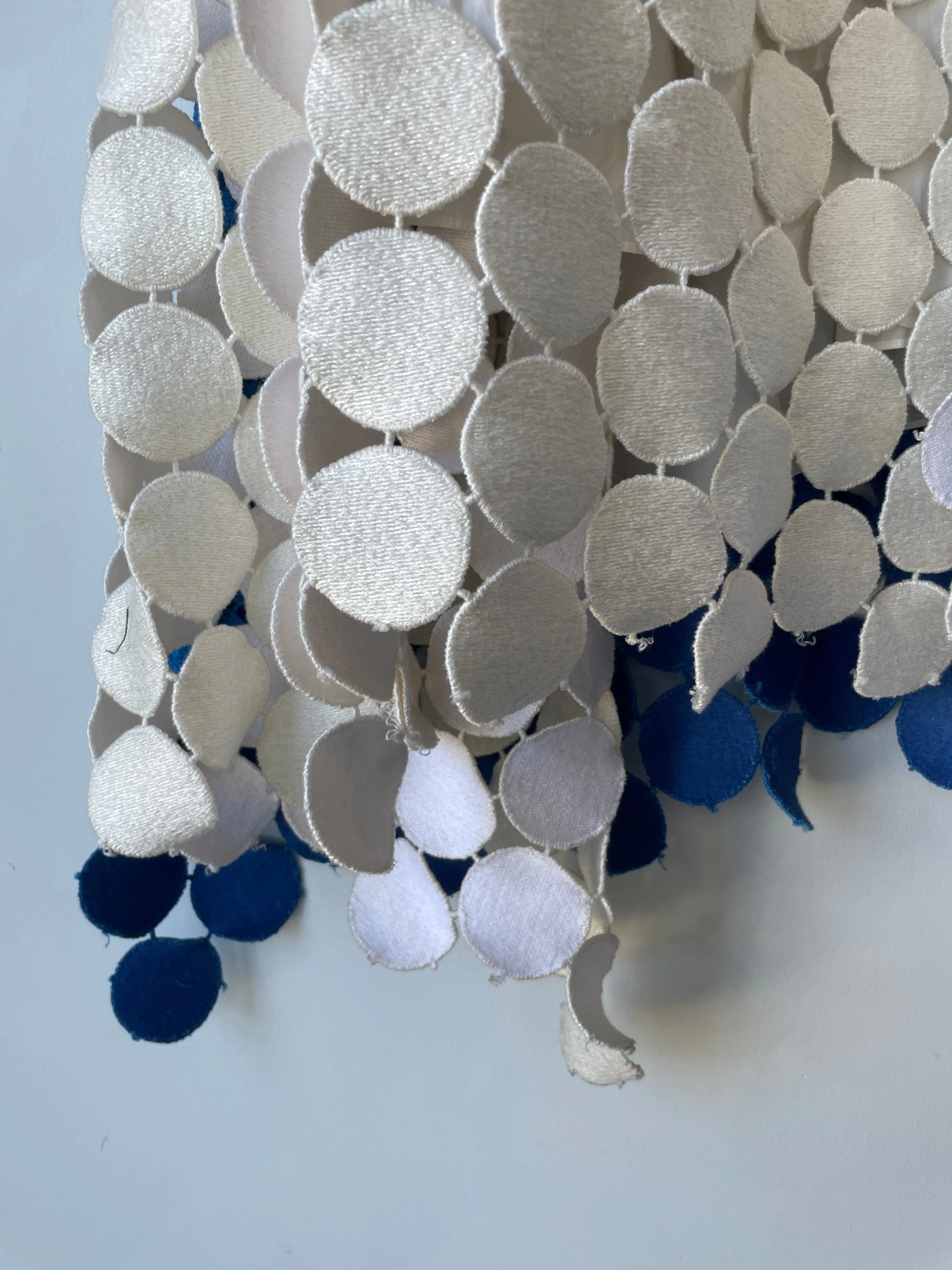 Marni Blue White Circle Skirt SS16