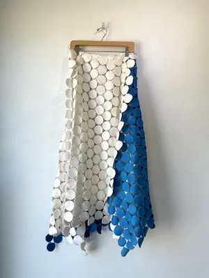 Marni Blue White Circle Skirt SS16