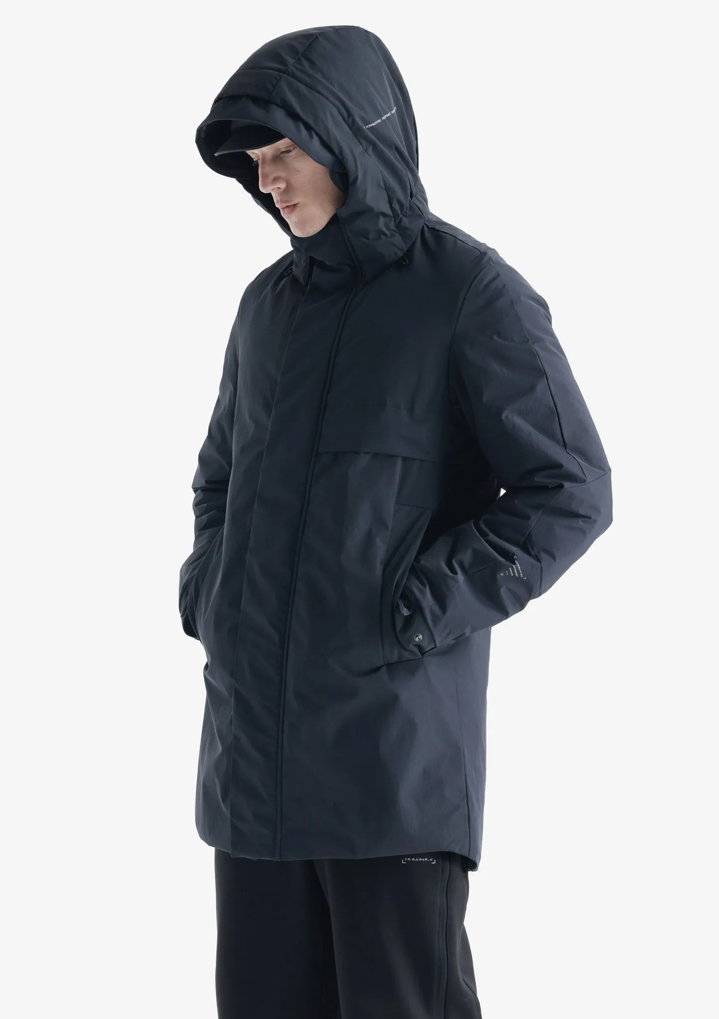 MASARU Removable Hood Trench Coat Qm484