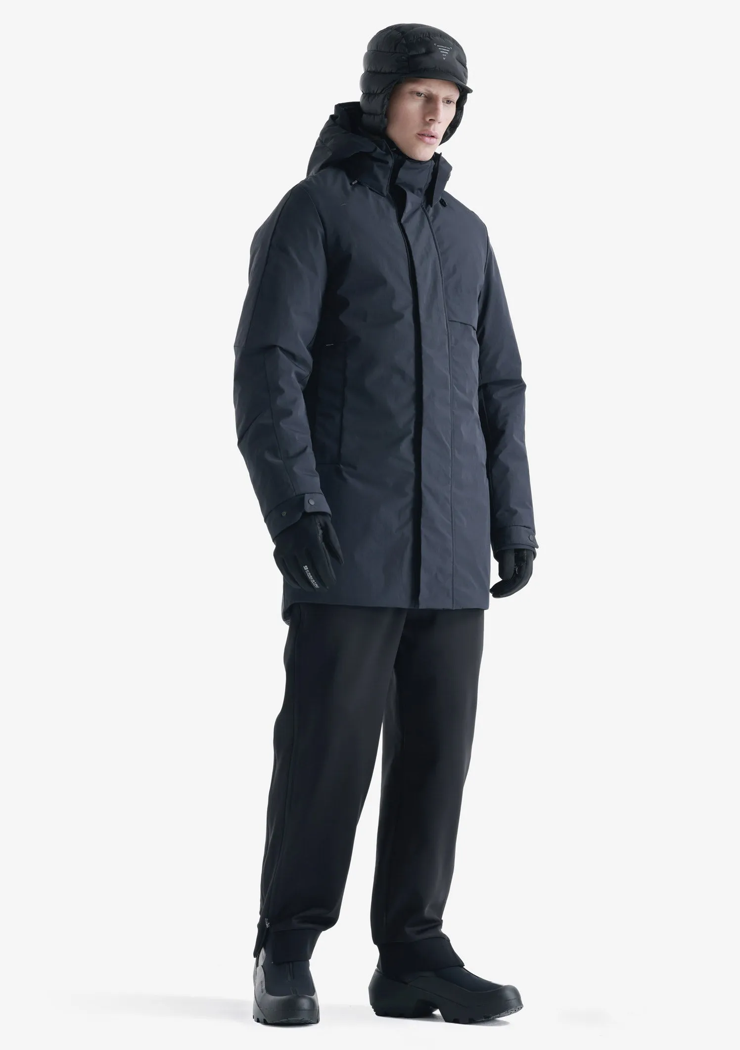 MASARU Removable Hood Trench Coat Qm484
