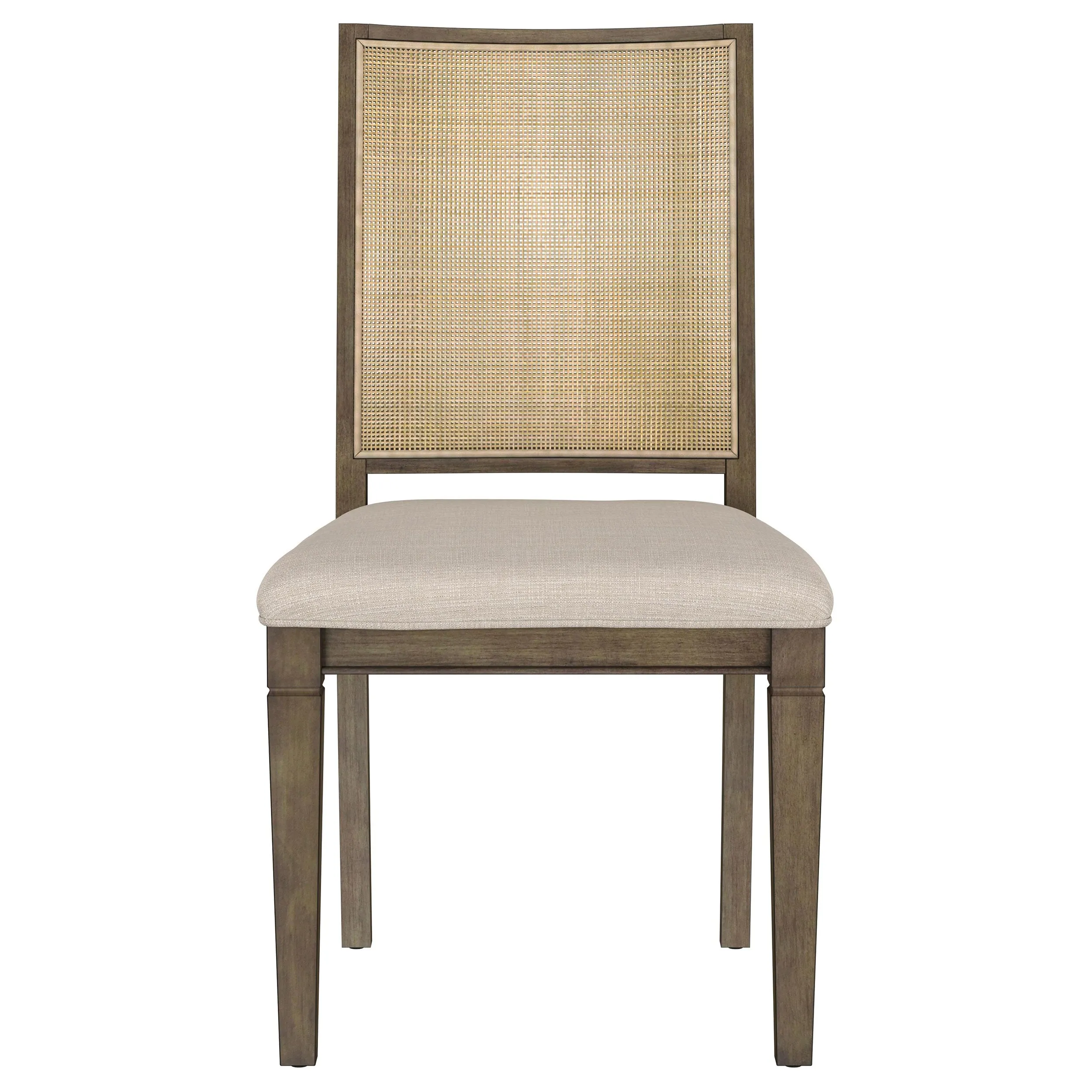 Matisse Woven Rattan Back Dining Side Chair Brown (Set of 2)