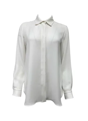 Max Mara Women's Silk Euforia Soft Long Sleeve Shirt NWT