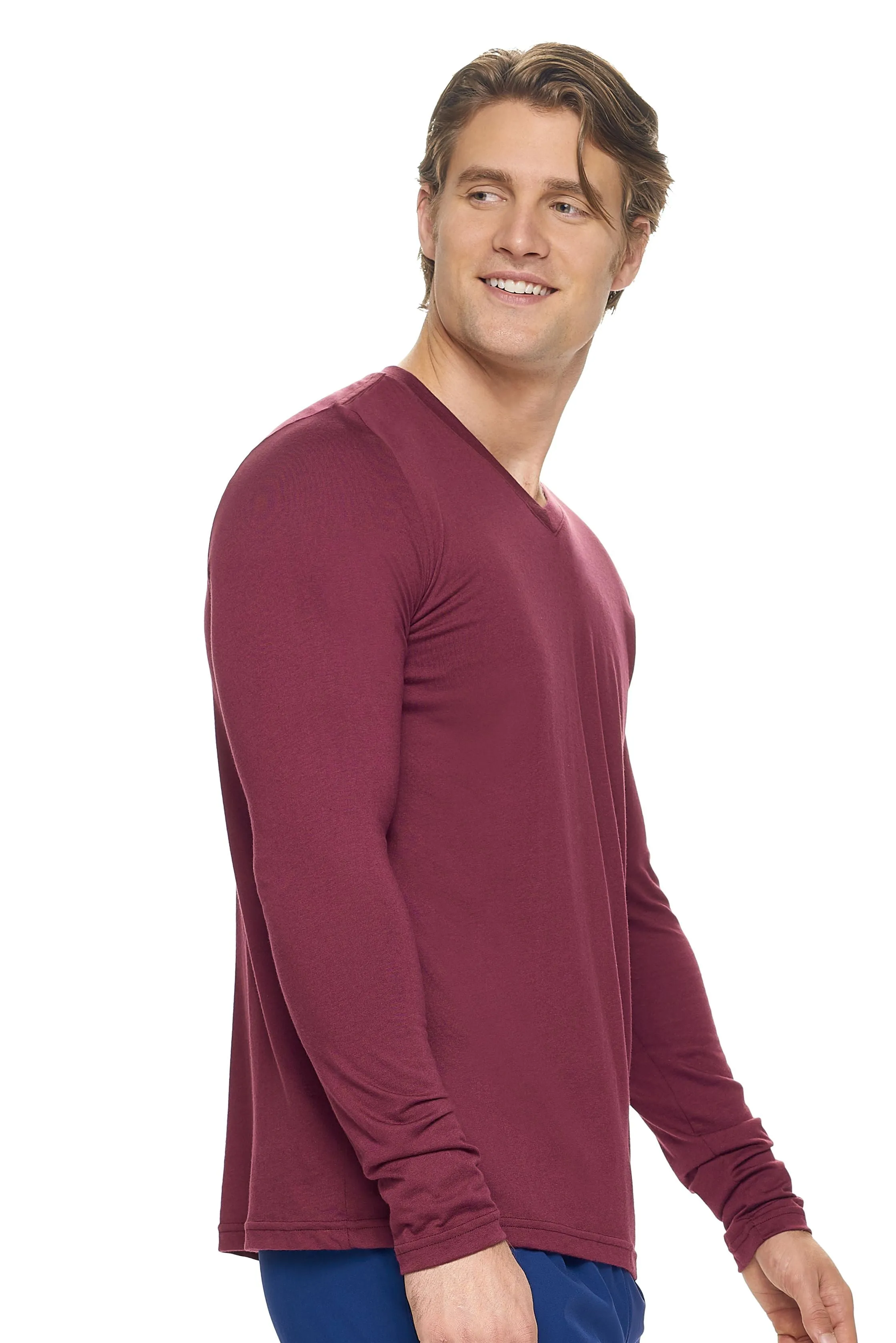 MC917 MoCA™ V-Neck Long Sleeve Tee