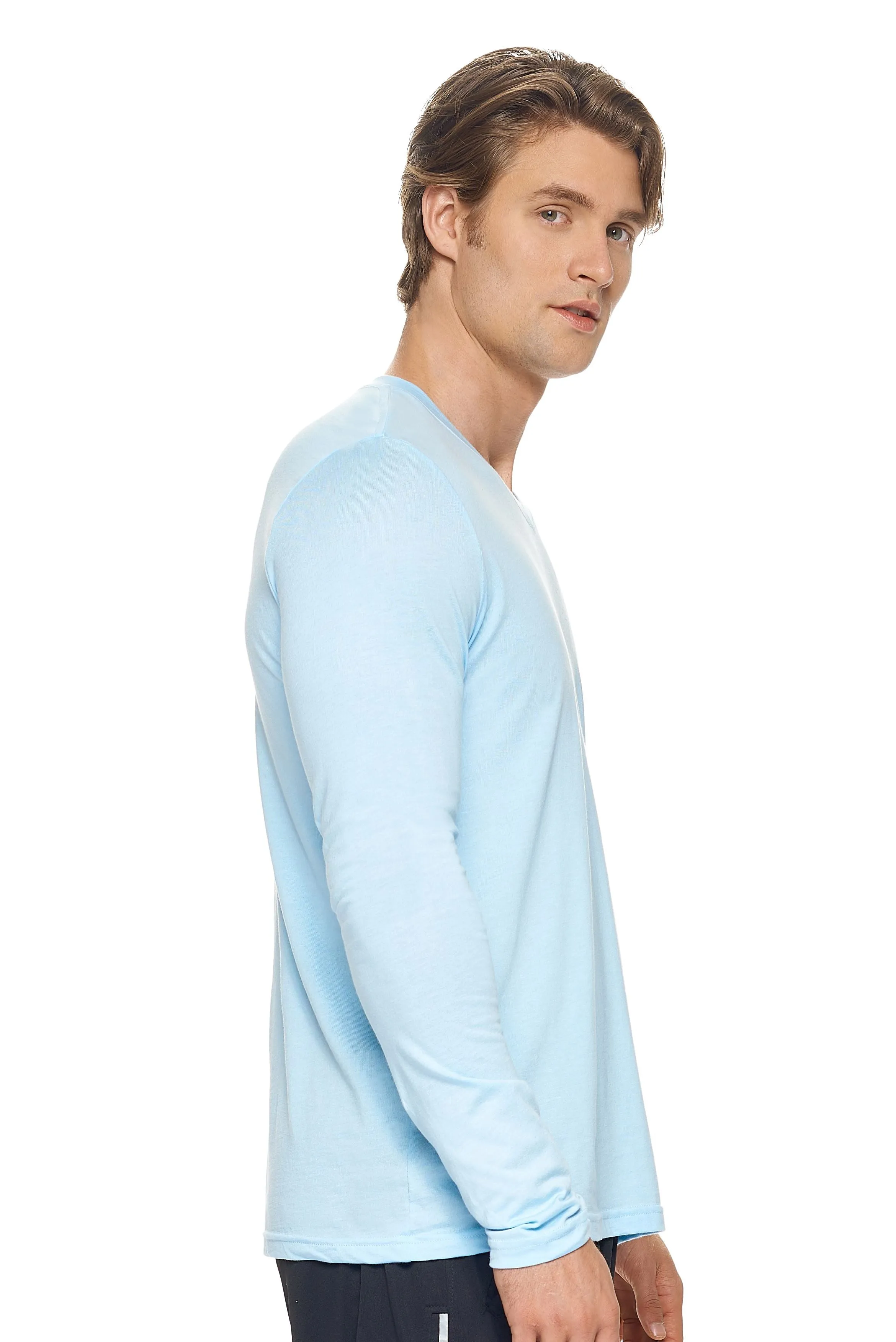 MC917 MoCA™ V-Neck Long Sleeve Tee