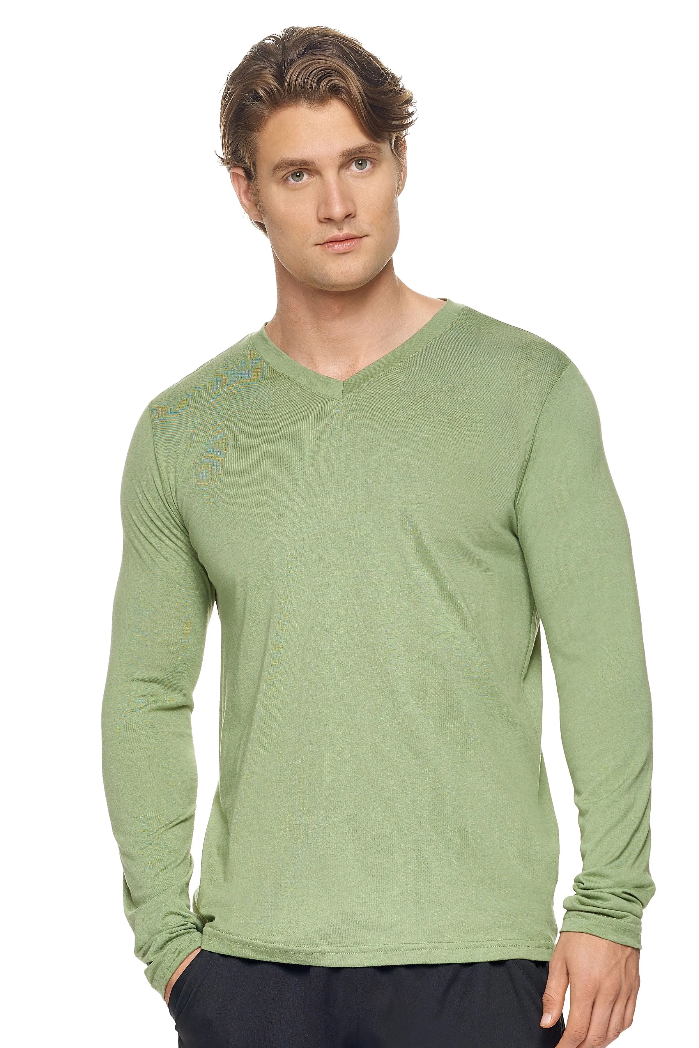 MC917 MoCA™ V-Neck Long Sleeve Tee
