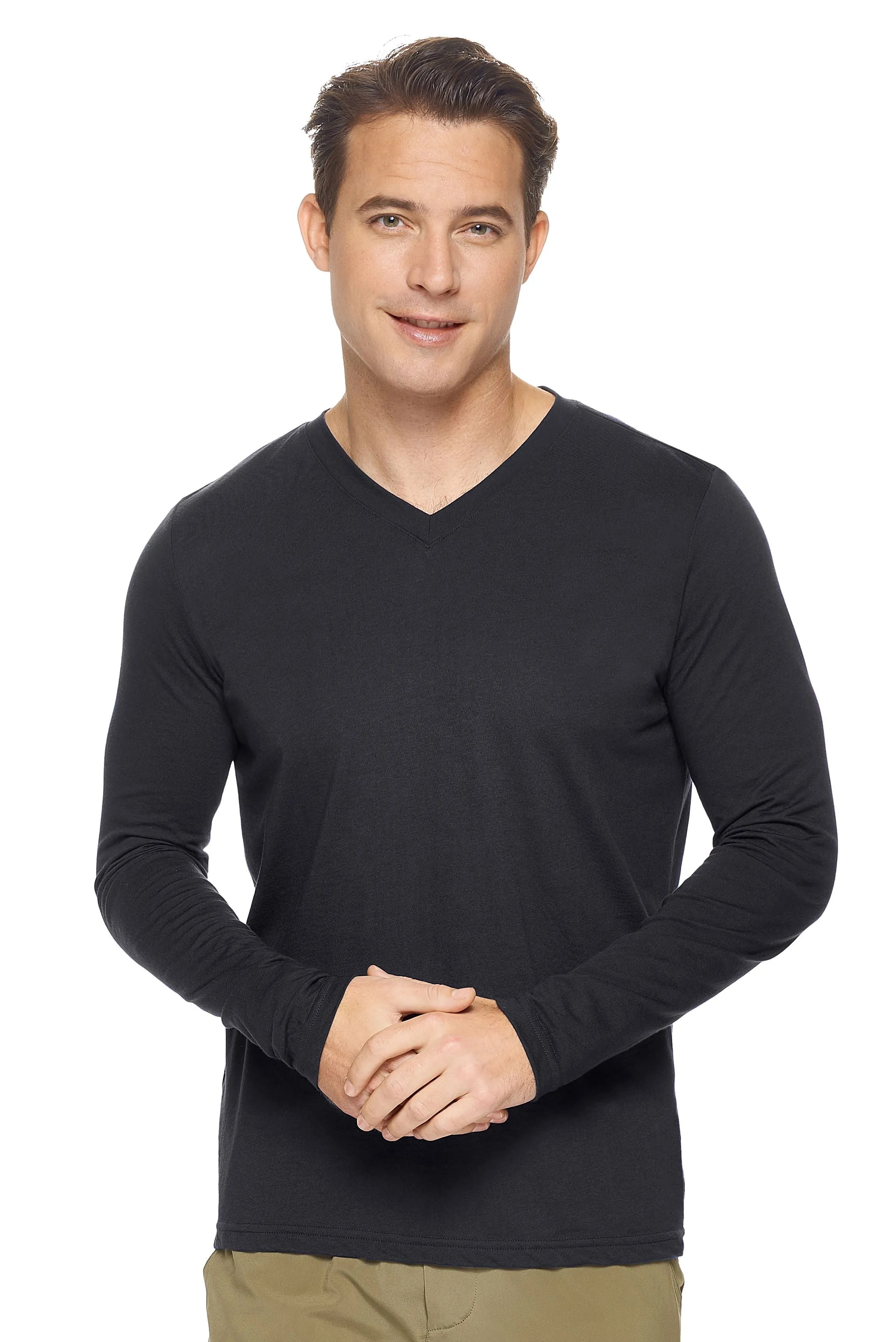 MC917 MoCA™ V-Neck Long Sleeve Tee