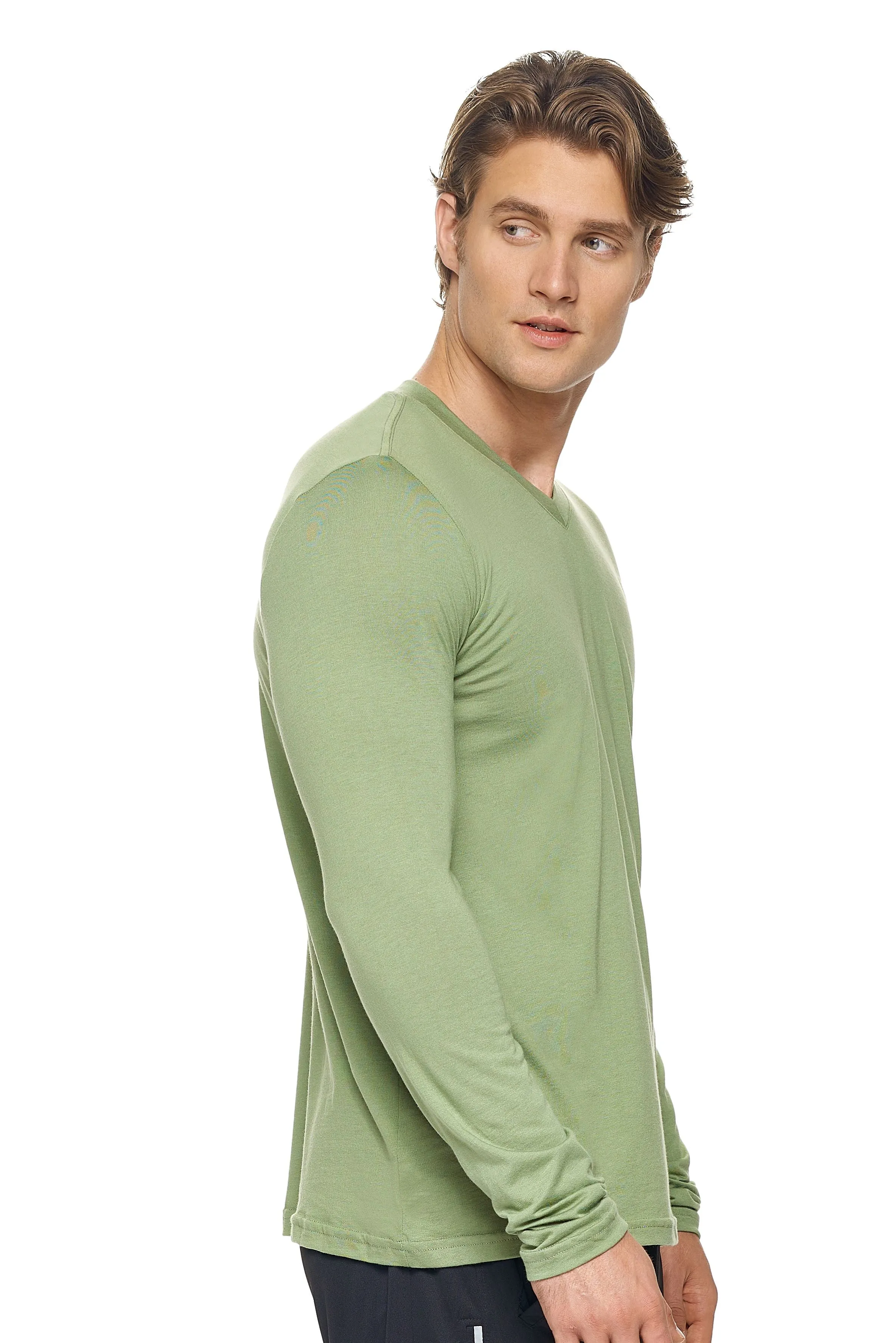 MC917 MoCA™ V-Neck Long Sleeve Tee