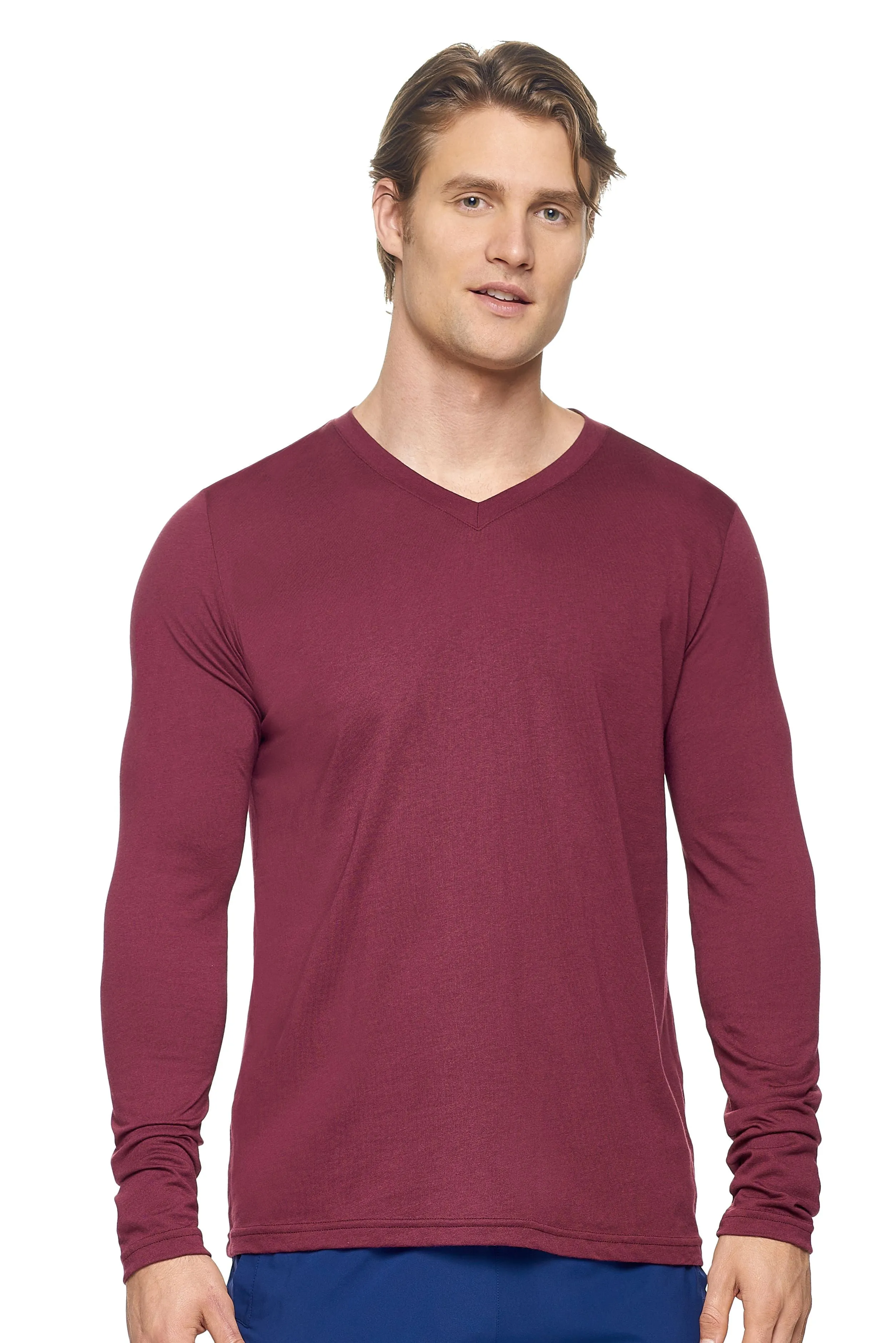 MC917 MoCA™ V-Neck Long Sleeve Tee