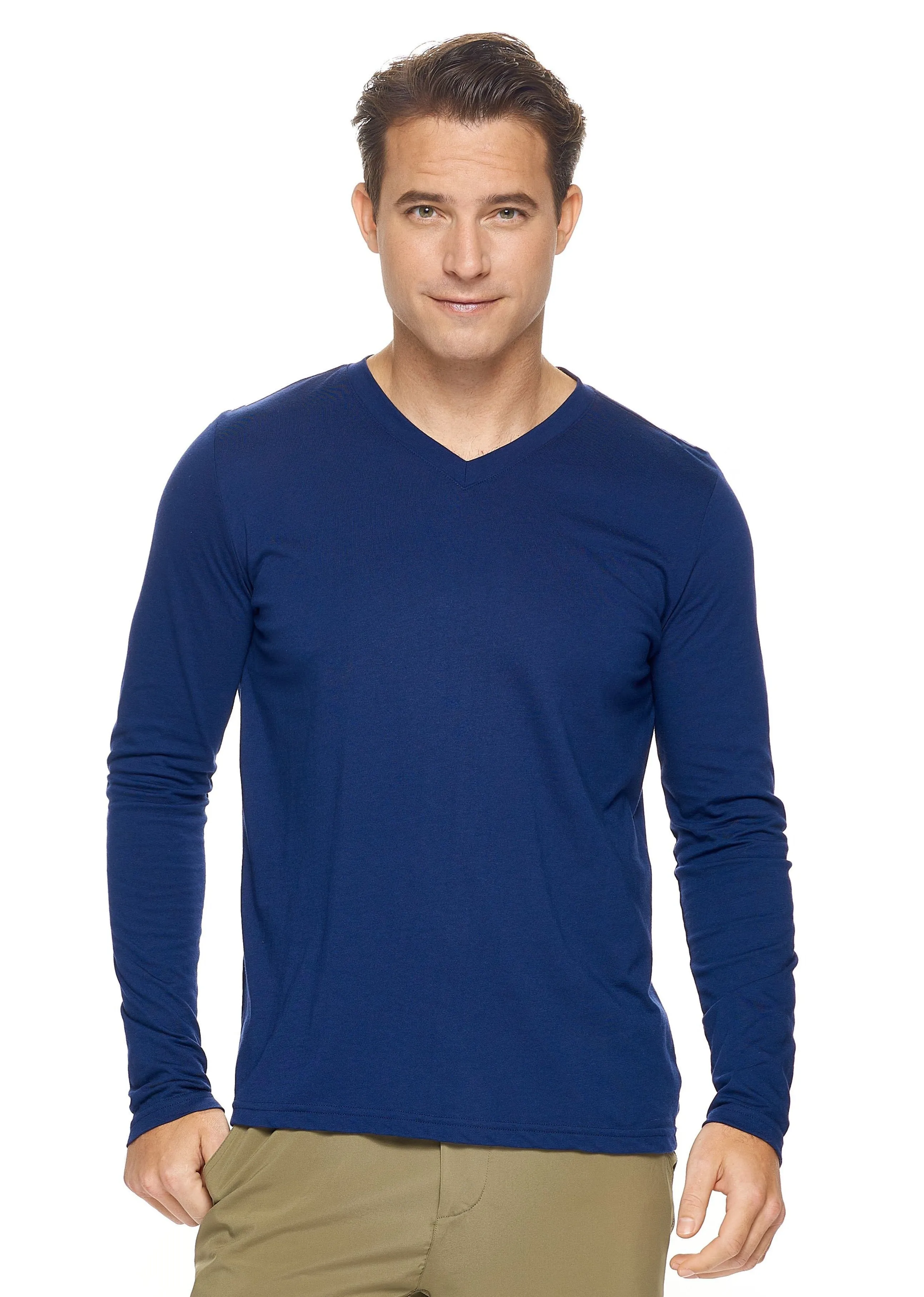 MC917 MoCA™ V-Neck Long Sleeve Tee