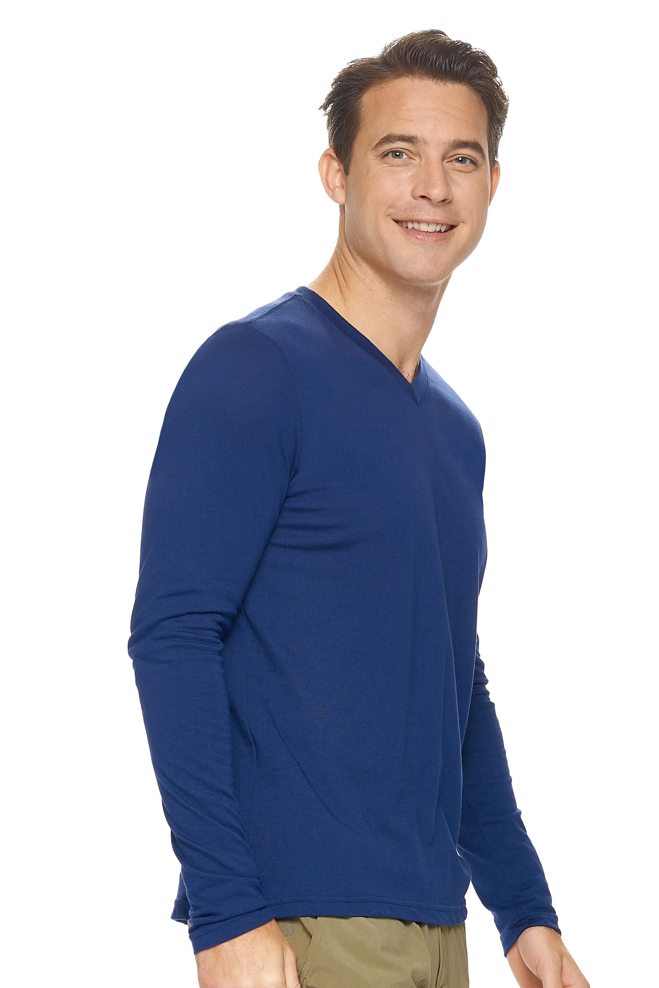 MC917 MoCA™ V-Neck Long Sleeve Tee
