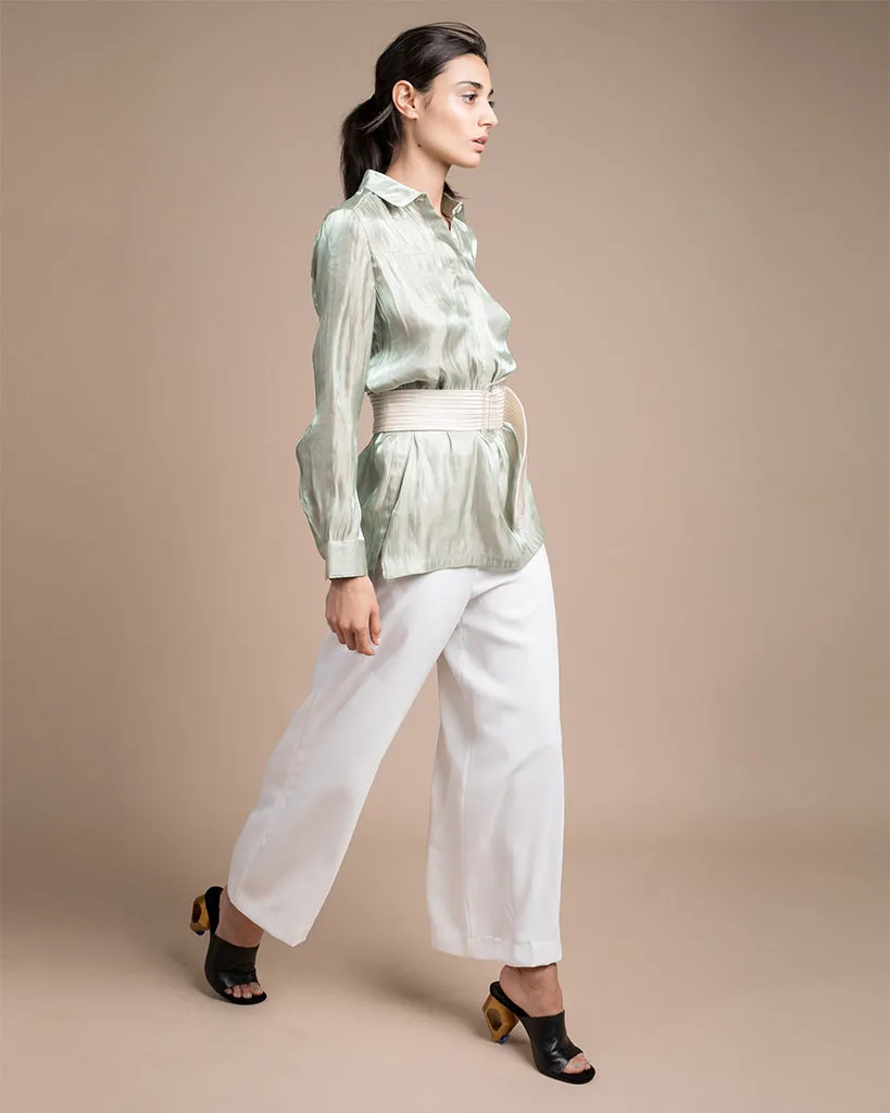 Megan Holographic Tunic