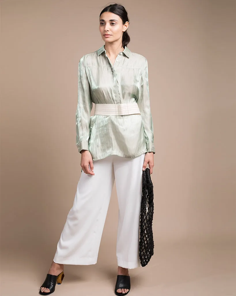Megan Holographic Tunic