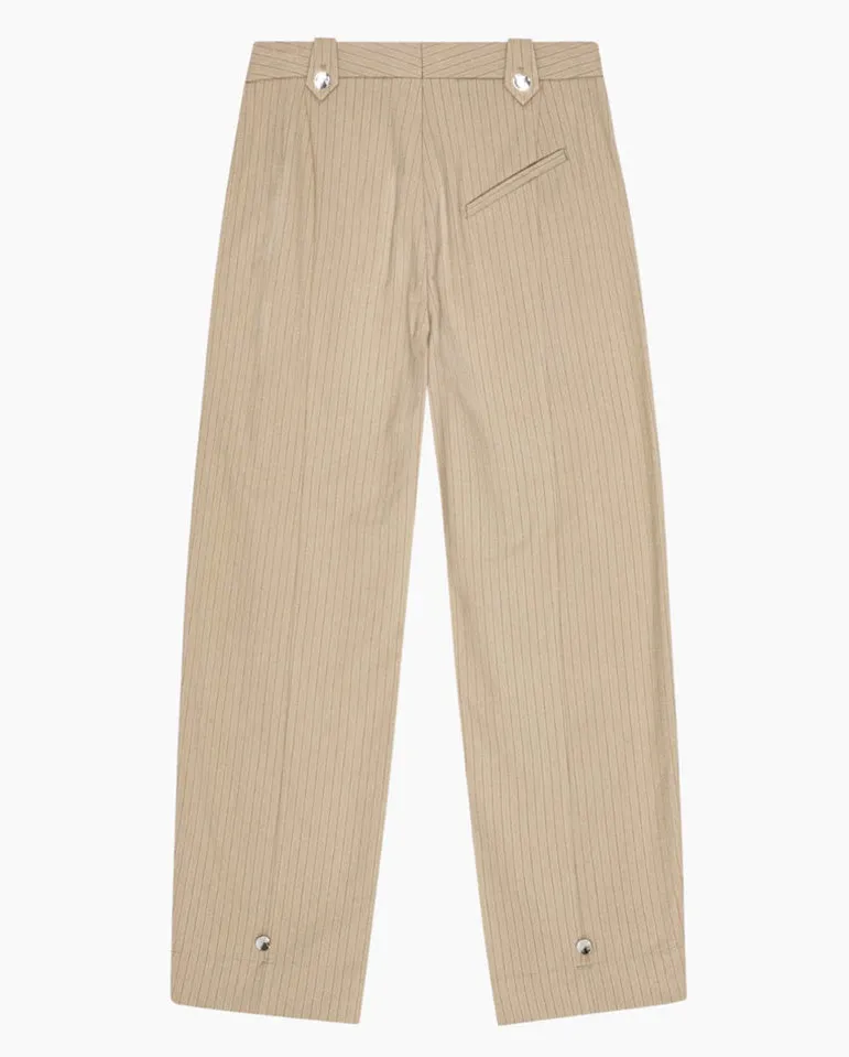 Melange Stripe Suiting Pants Caribou