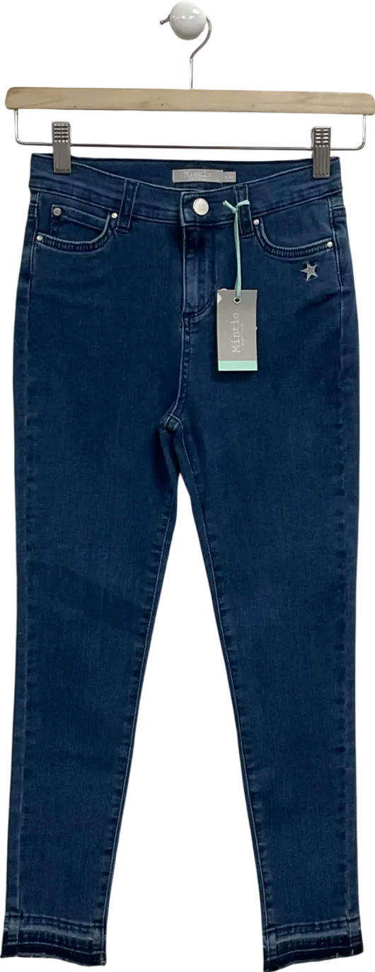 Mintie by Mint Velvet Grey Let Down Hem Skinny Jeans 11 Years