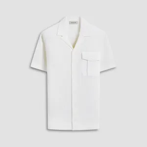 Mixed Stitch Short Sleeve Shirt Sweater