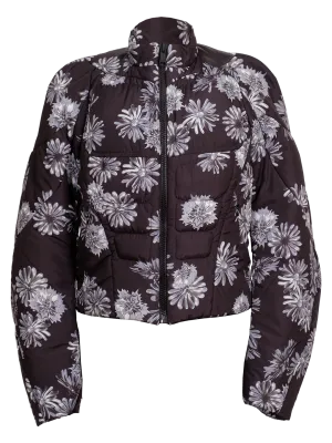 Muscle Floral Print Puffer