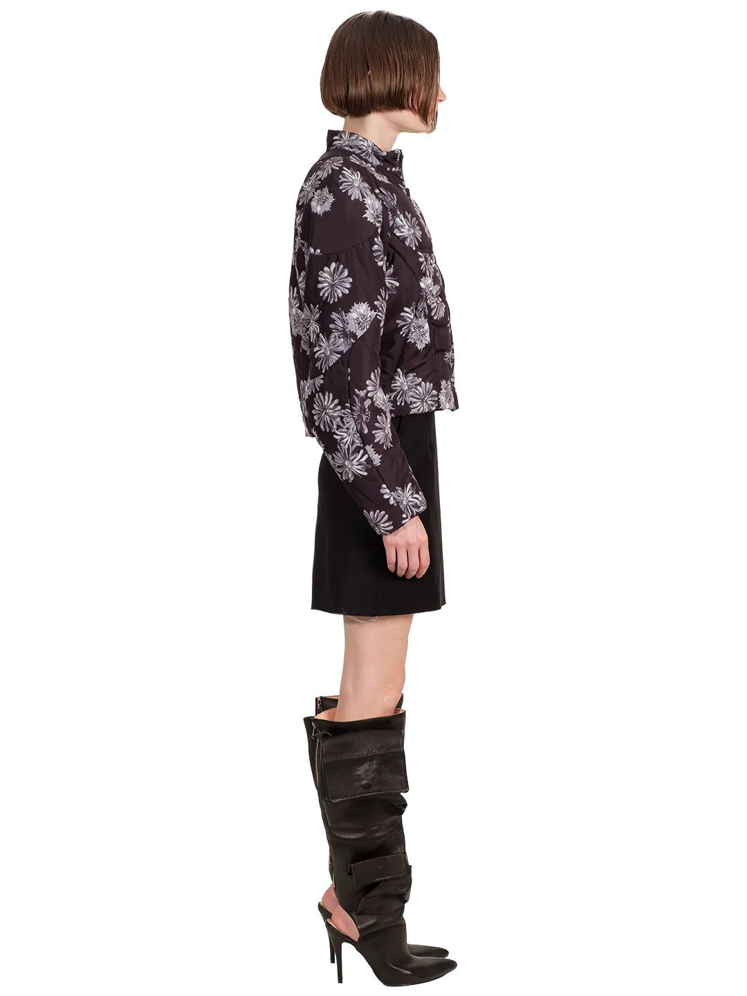 Muscle Floral Print Puffer