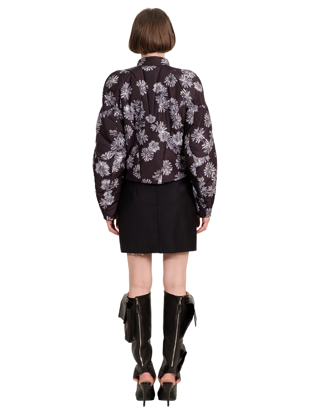Muscle Floral Print Puffer