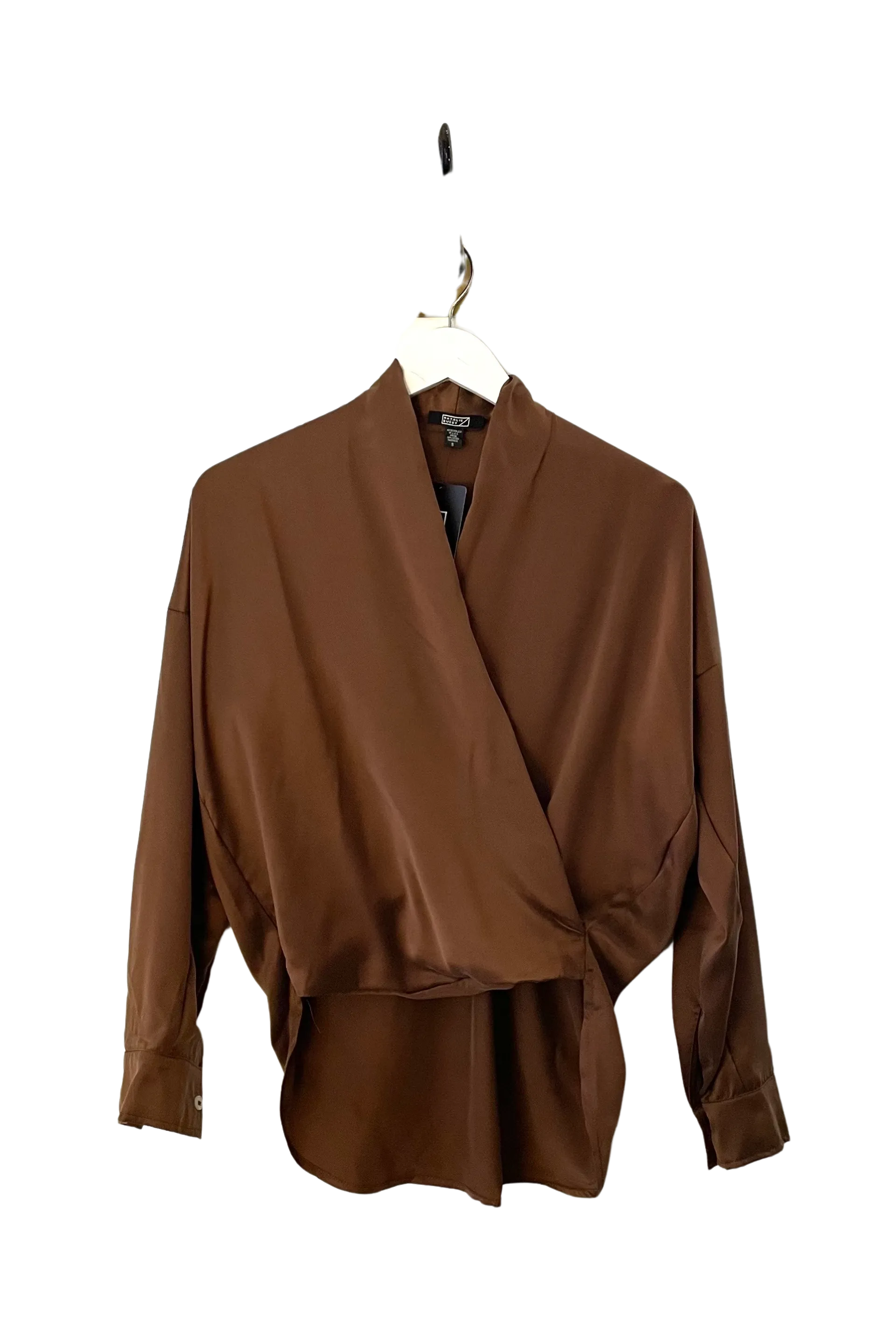 Natalie Busby Silk Twist Blouse in Nutmeg