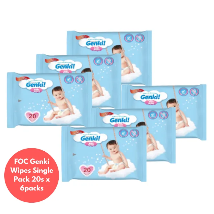 Nepia Whito Pants (3 Packs/Cartoon)  XL38 12H - FOC Showa Baby Wipes 99.5% Water 80s x 3packs
