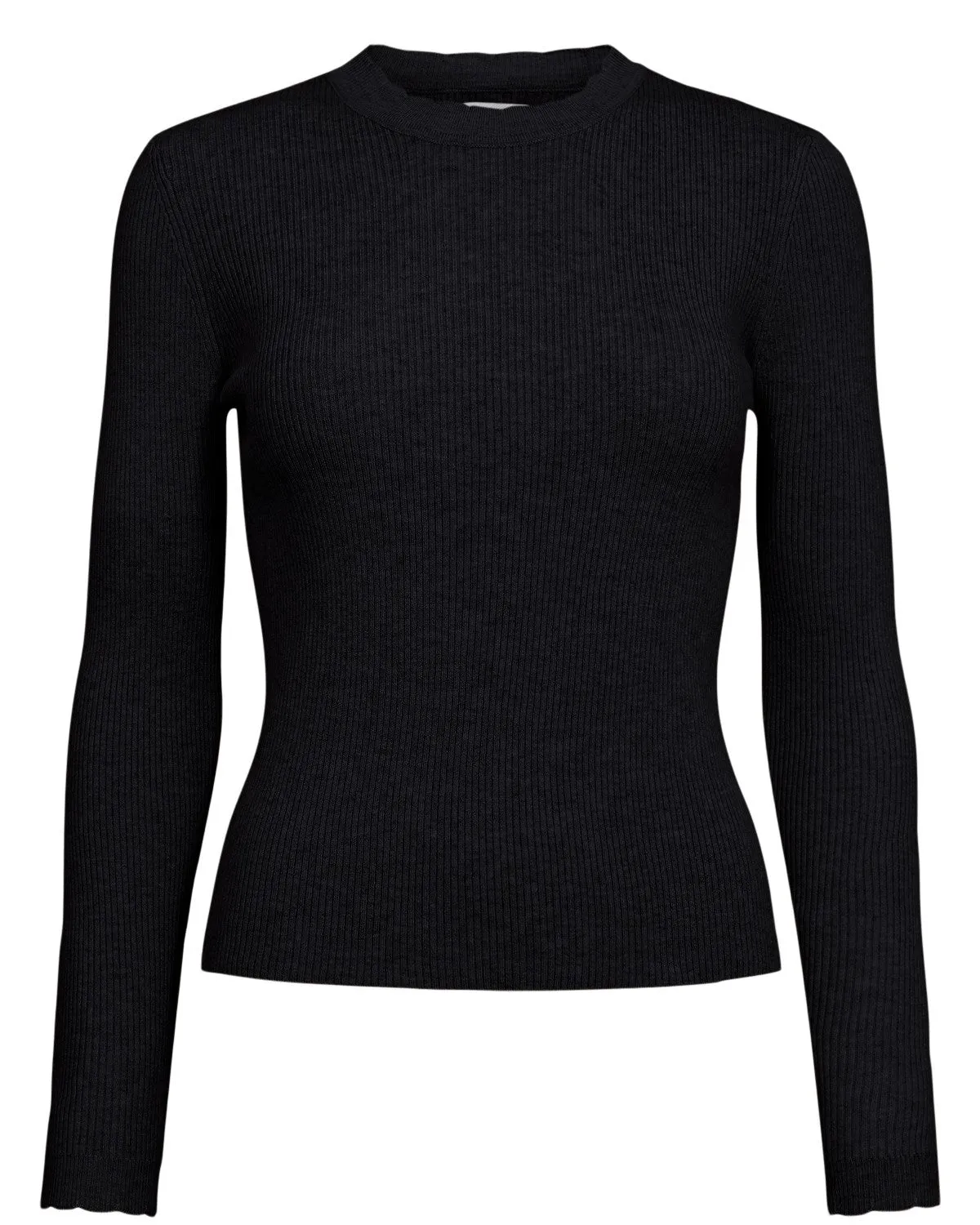 NUROA O-NECK PULLOVER  - Caviar