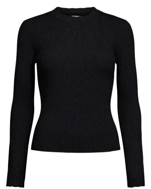 NUROA O-NECK PULLOVER  - Caviar