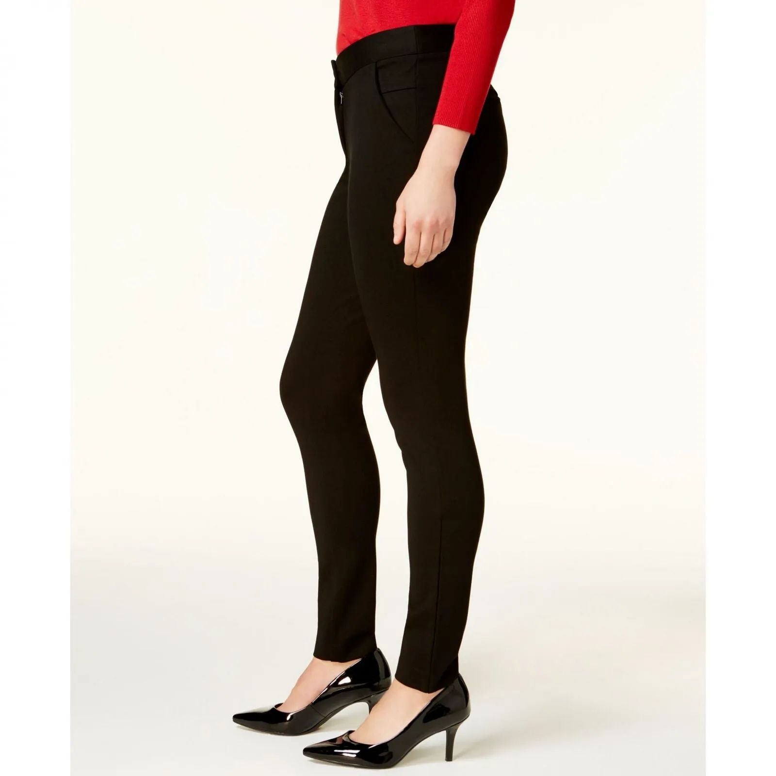 NWT Alfani Petite Tummy Control Skinny Pants. 100003554P 4 Petite