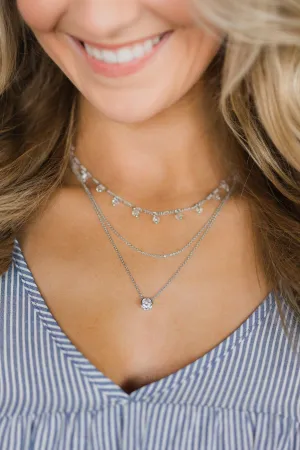 One in a Million Tiered Necklace ~ Silver