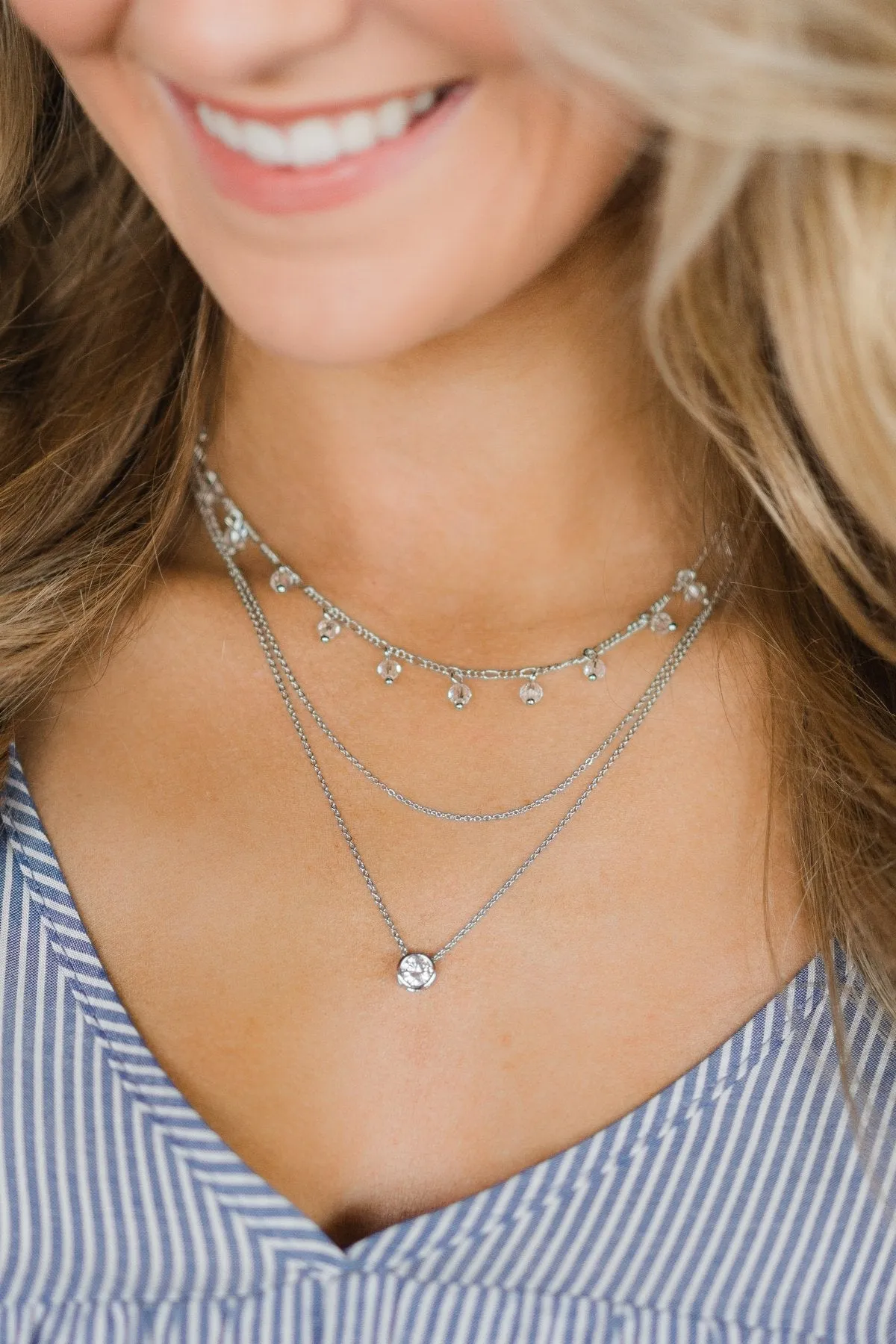 One in a Million Tiered Necklace ~ Silver