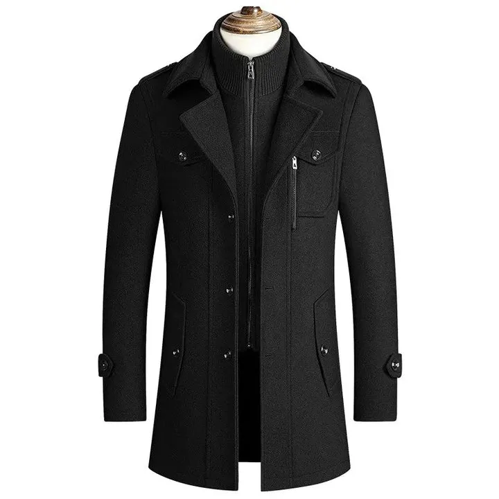 Open-Collar Vincent Trench Coat