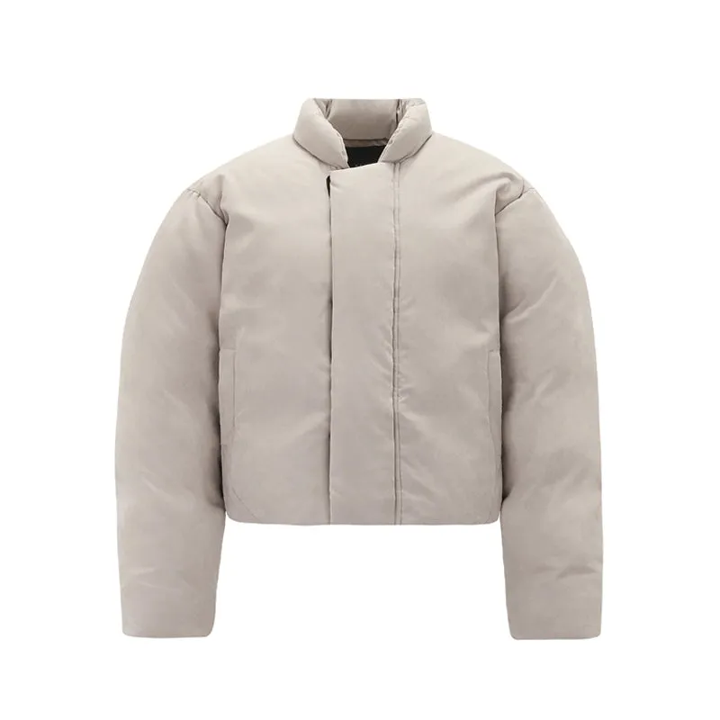 Oversized Beige Puffer Jacket