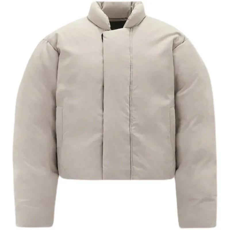 Oversized Beige Puffer Jacket