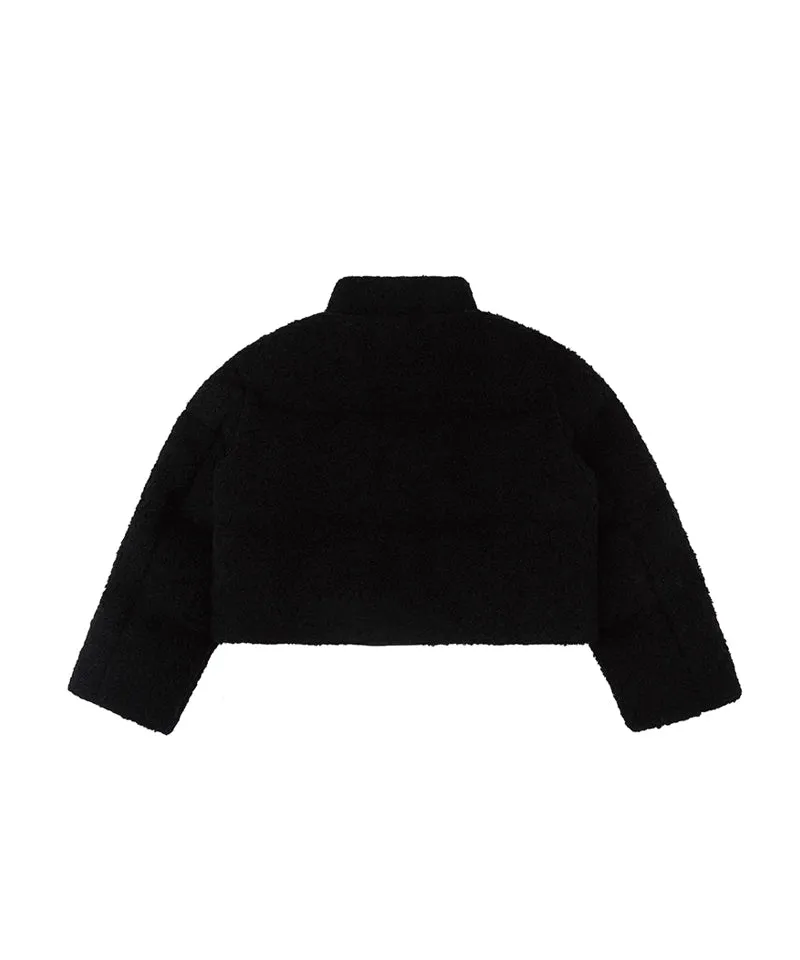 PIV'VEE Boucle Puffer Jacket - Ebony Black