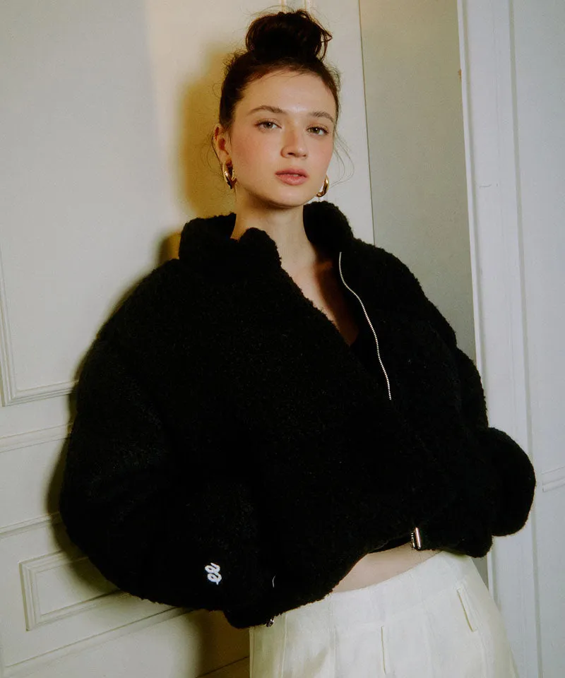 PIV'VEE Boucle Puffer Jacket - Ebony Black