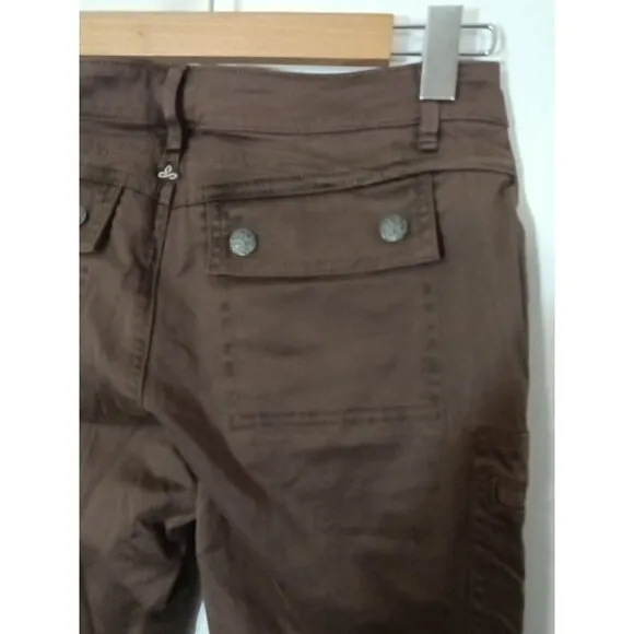 Prana Louisa Pants Size 4 Skinny Leg Cargo Pockets Mid Rise