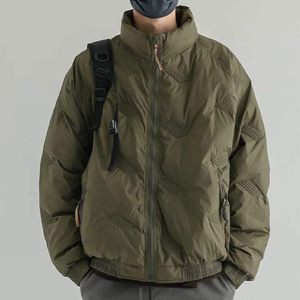 Pressed Line Printing Solid Color Coat